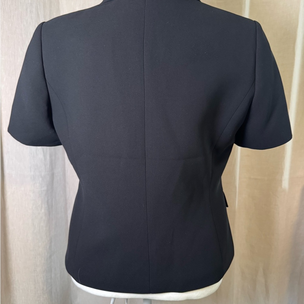 Jones Studio Black Blazer Short Sleeves Professional - Picture 2 of 5
